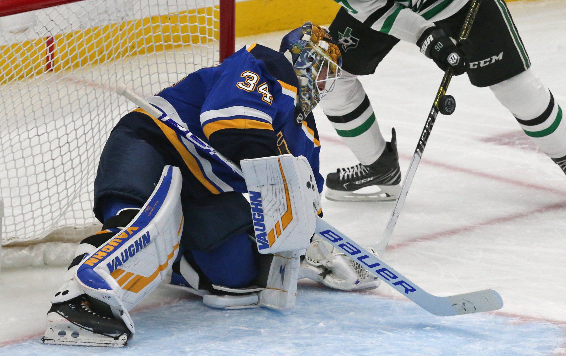 The Blues take on the Stars at Enterprise Center